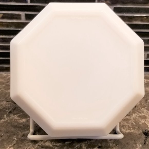 ARCOROC FRANCE MILK GLASS 1980s SET OF (4) WHITE OCTAGON SOUP SALAD BOWL BOWLS - Picture 6 of 12